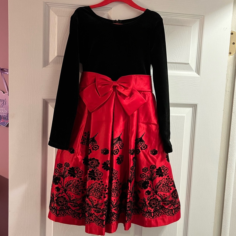 Bonnie Jean Girls’ Holiday Christmas Dress 6x
